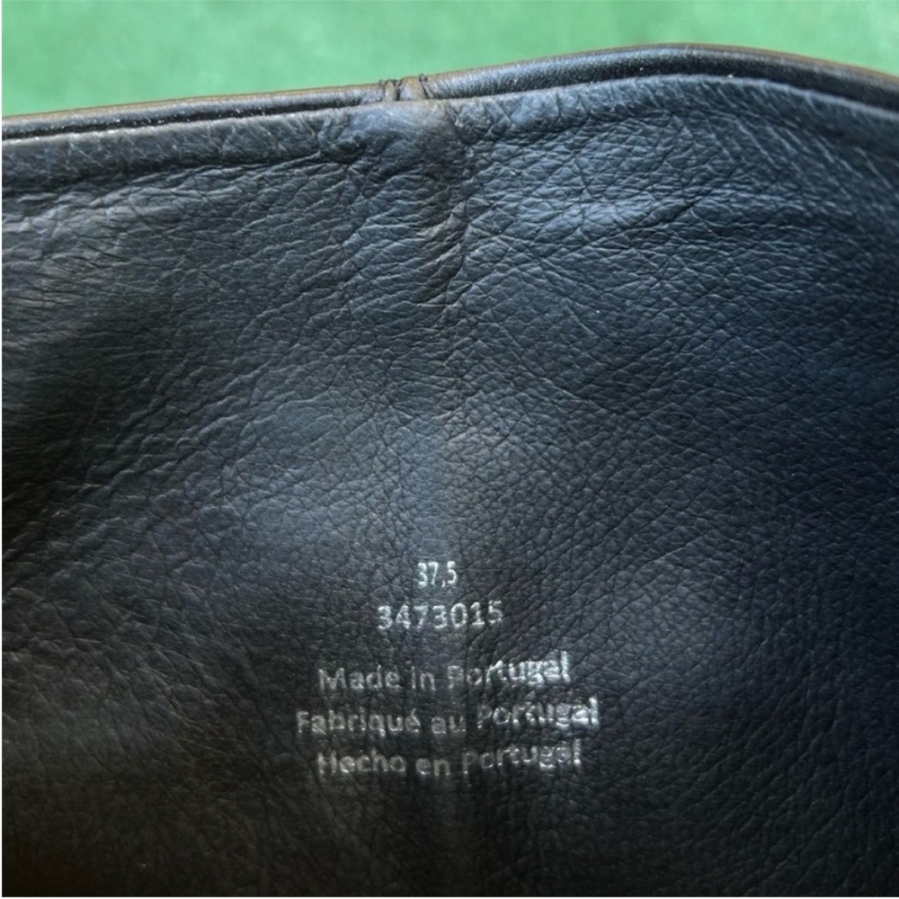 New Free People Grayson Tall Boot Leather Croc Print Black 37.5 - Picture 12 of 16
